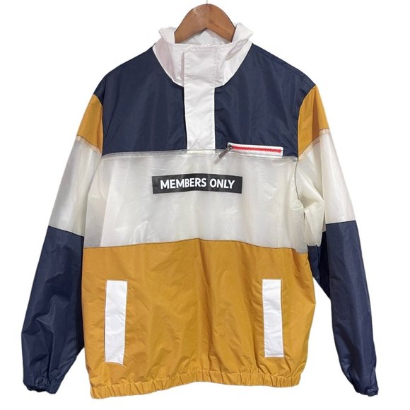 Members Only Other - Members Only Men’s Size Large Color and Translucent Block Jacket Logo Spellout